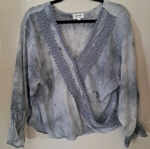Escape by Blue Pepper Wrap Blouse